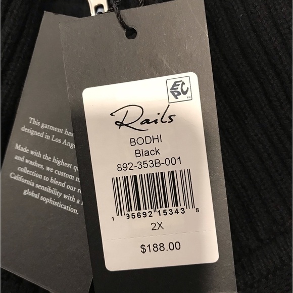 NEW RAILS knit top in black - Picture 8 of 8